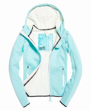 Superdry Prism Hooded SD- Windtrekker Női Kabát Világos Türkiz | AMGPH4698